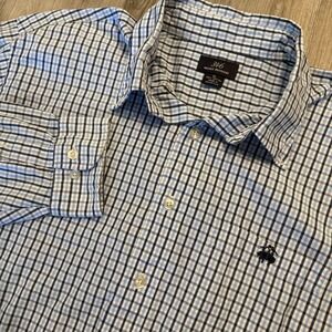 Brooks Brothers 346 Mens XL Blue Gingham Button Shirt